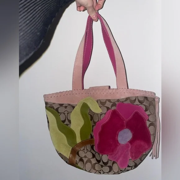 Coach special edition spring 2004 floral luxury shoulder bag